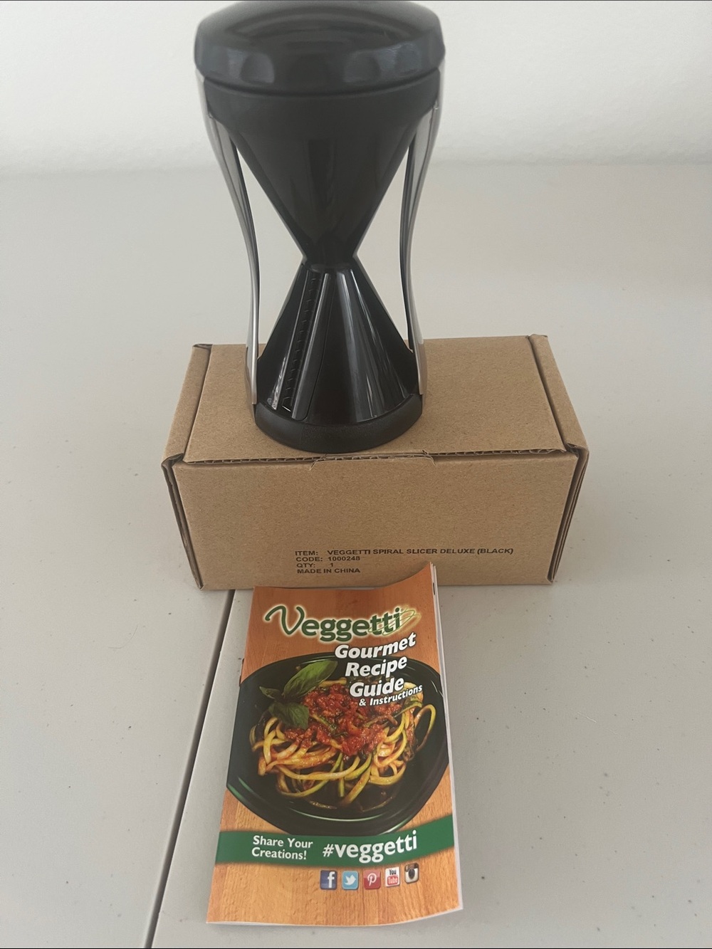 Veggetti Black Spiral Vegetable Slicer - Black